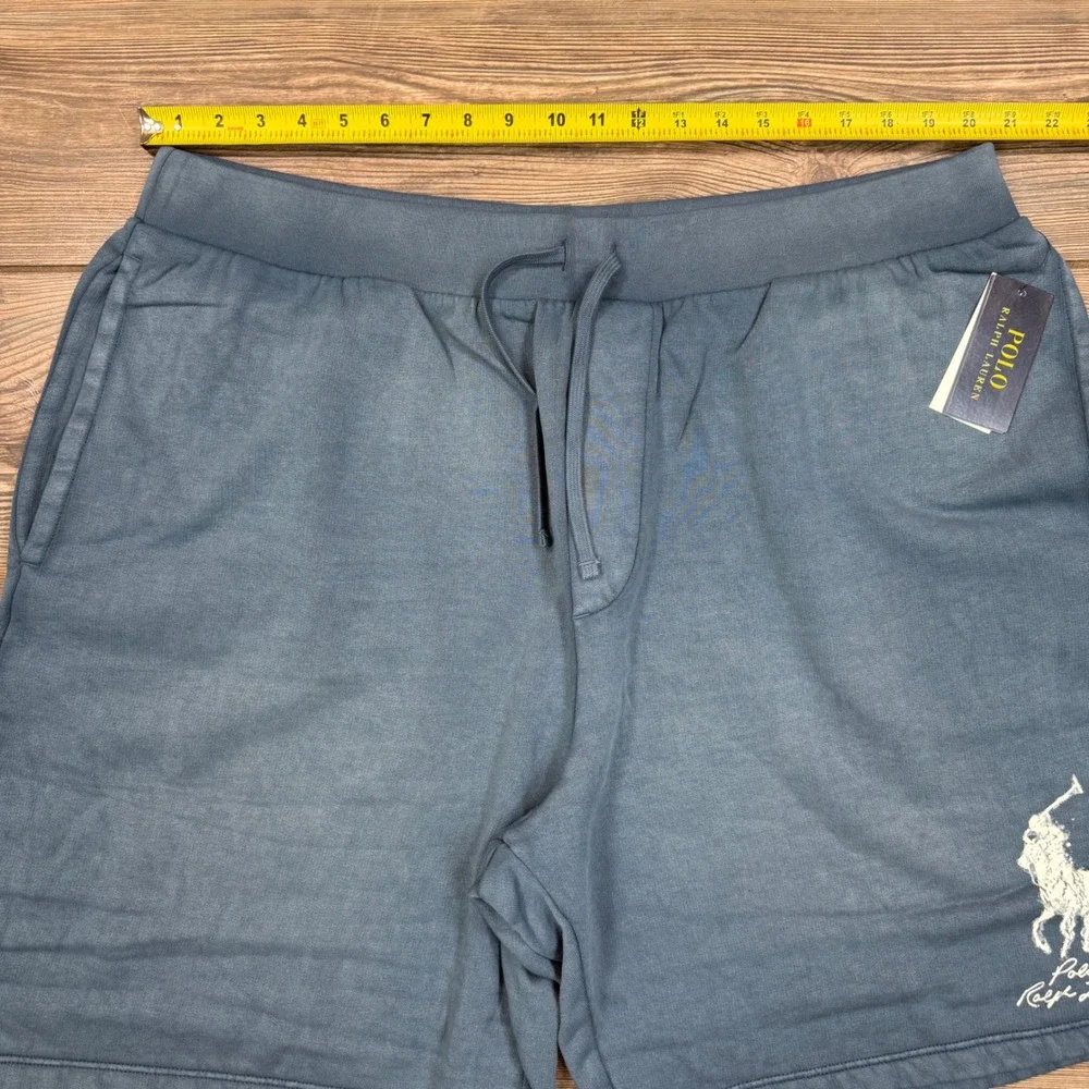 Polo Ralph Lauren Mens Fleece Shorts‎ Size 4XB Clancy Blue Big Pony NWT
